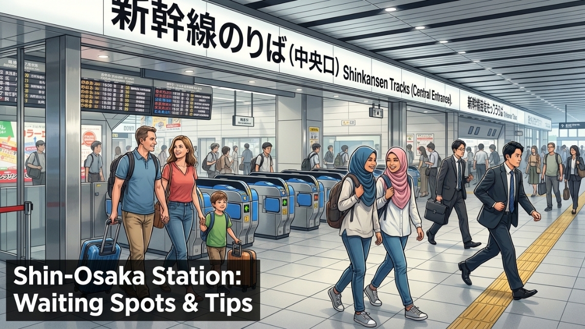 Shin-Osaka Station Where to Wait Before Shinkansen